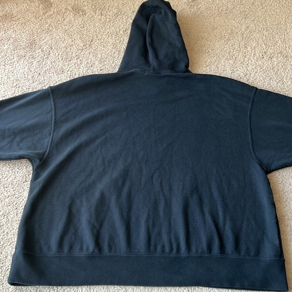 Jordan Flight Fleece Pullover Thick Oversized Hoodie Sweatshirt Womens Black - Picture 5 of 11